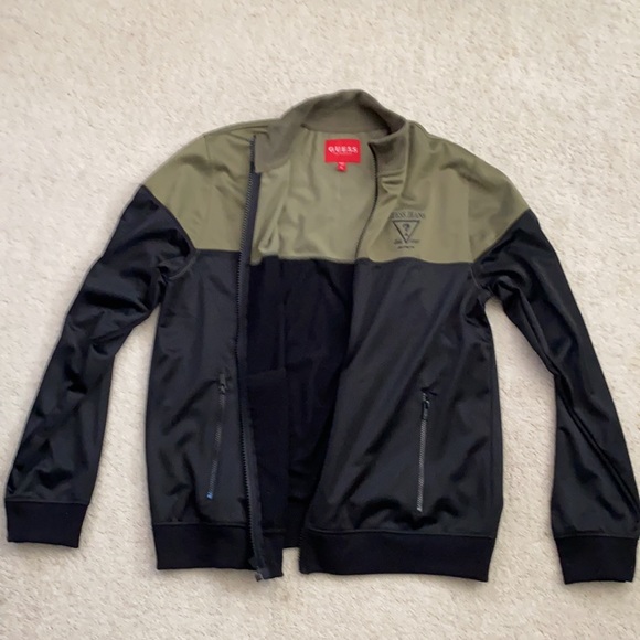 Green/Black XL Guess Jacket - Picture 4 of 5